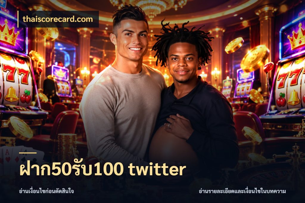 ฝาก50รับ100 twitter จับประเด็นยอดรับก่อนเลือกความสนุก ในมุม thaiscorecard.com
