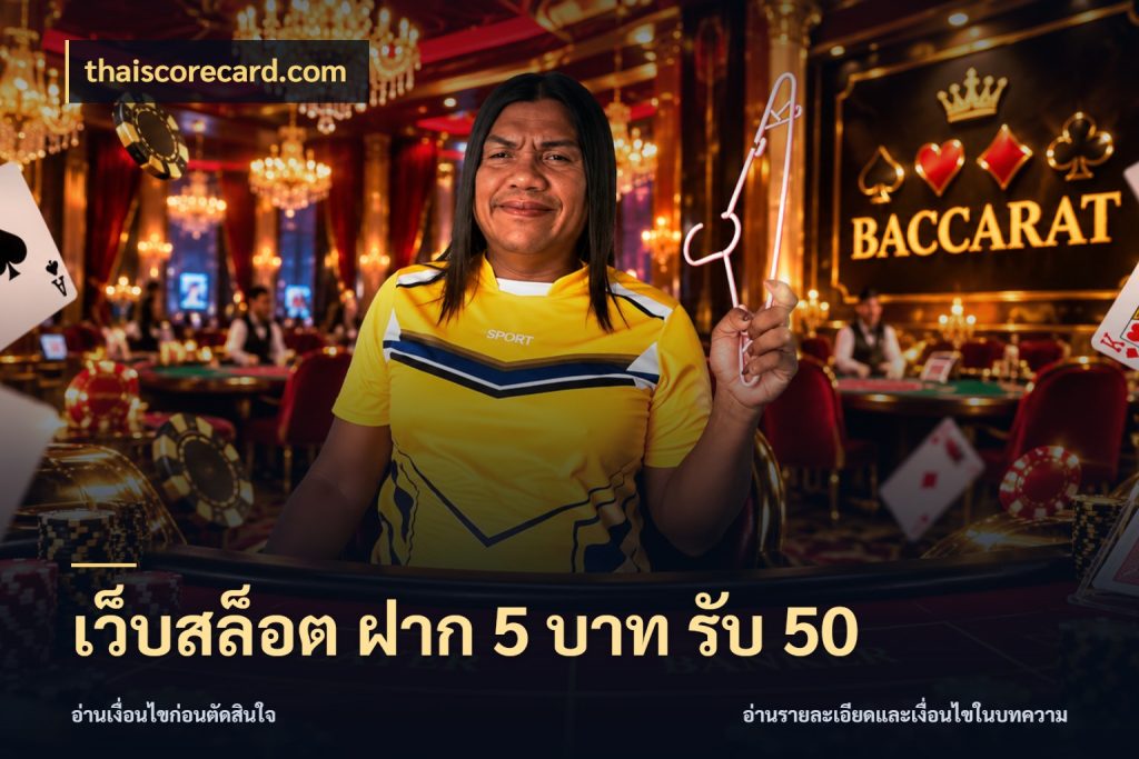 เว็บสล็อต ฝาก 5 บาท รับ 50 thaiscorecard.com จับคู่โบนัสกับสไตล์เกมที่ชอบ
