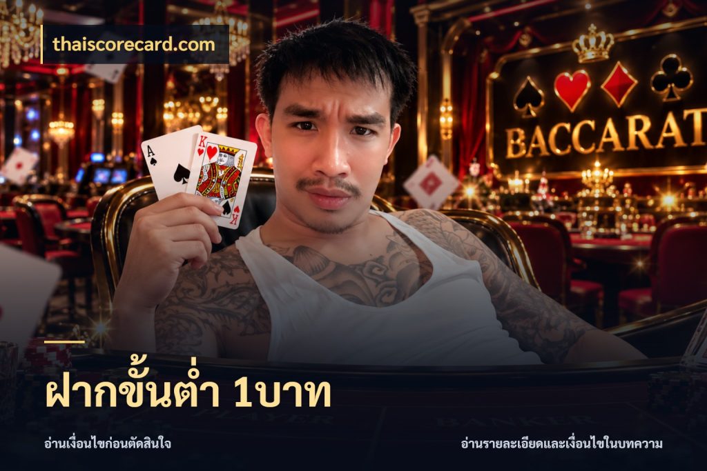 ฝากขั้นต่ำ 1บาท thaiscorecard.com เงินตั้งต้นกับความสนุกที่คุณกำหนด