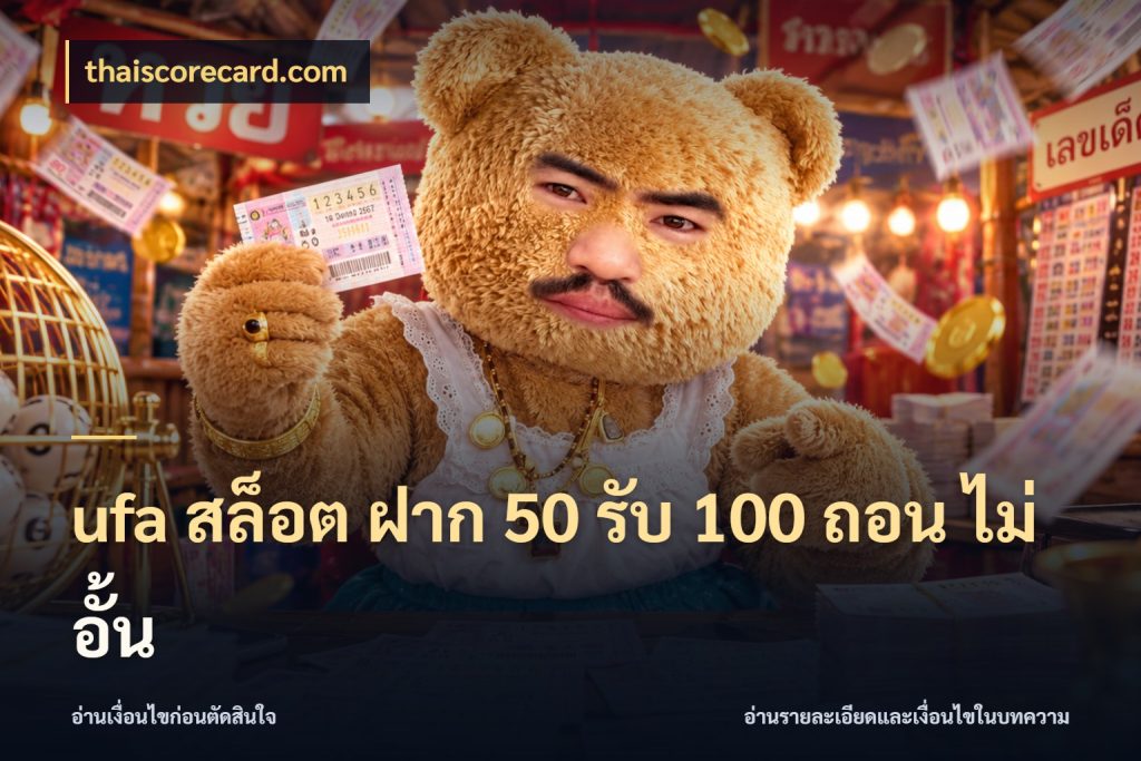 ufa สล็อต ฝาก 50 รับ 100 ถอน ไม่ อั้น ยอดฝากและยอดรับในมุมของคนชอบลุ้น ในมุม thaiscorecard.com