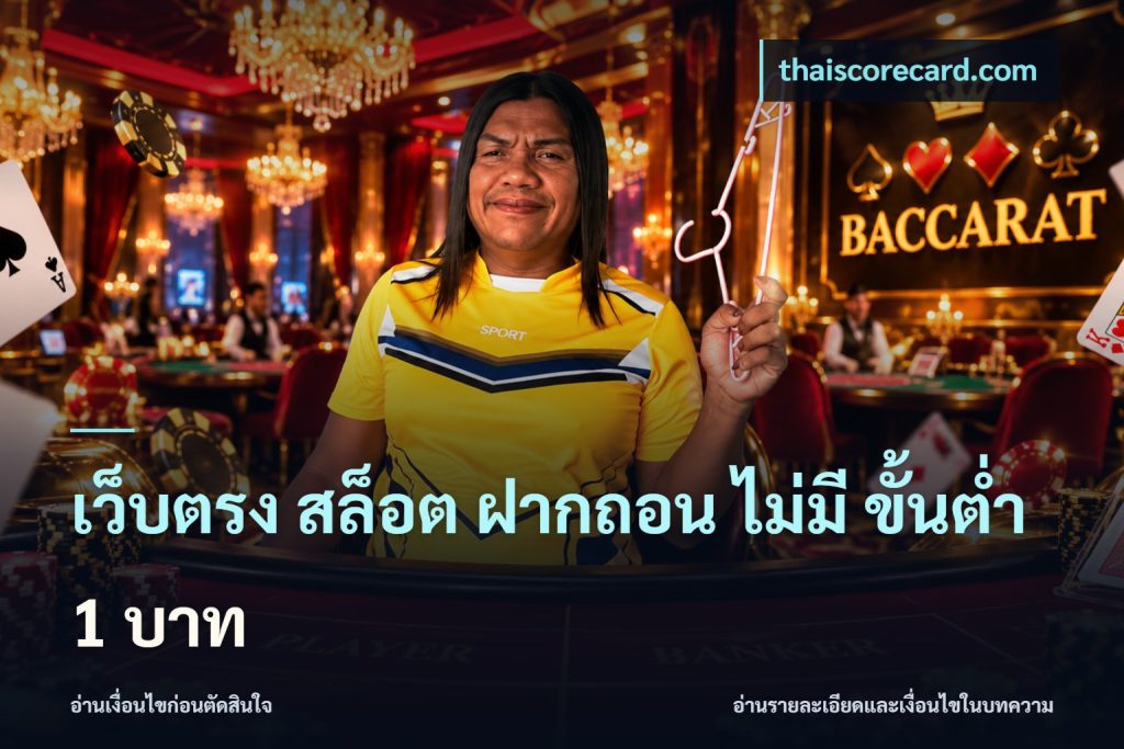 เว็บตรง สล็อต ฝากถอน ไม่มี ขั้นต่ำ 1 บาท