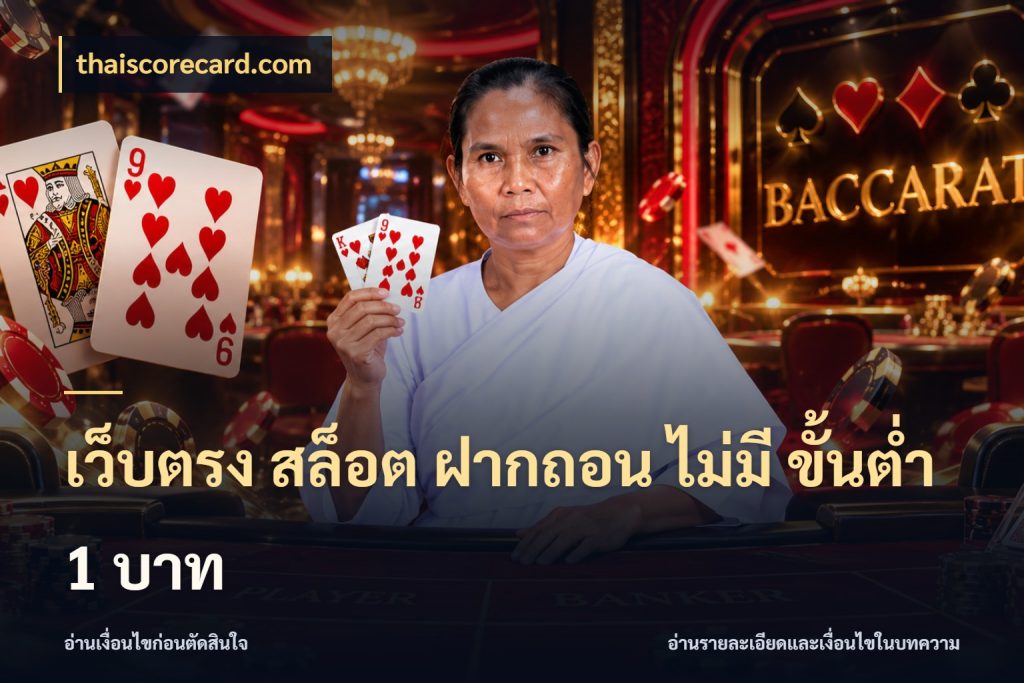 เว็บตรง สล็อต ฝากถอน ไม่มี ขั้นต่ำ 1 บาท thaiscorecard.com เกมที่ชอบในขอบเขตเงินของตัวเอง