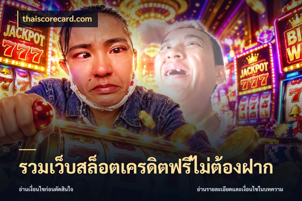 รวมเว็บสล็อตเครดิตฟรีไม่ต้องฝาก เปิดประเด็นเครดิตฟรีสำหรับคนชอบลุ้น กับ thaiscorecard.com