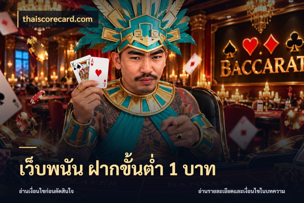 เว็บพนัน ฝากขั้นต่ำ 1 บาท จำนวนเริ่มต้นกับรายละเอียดที่สายเกมสนใจ ในมุม thaiscorecard.com