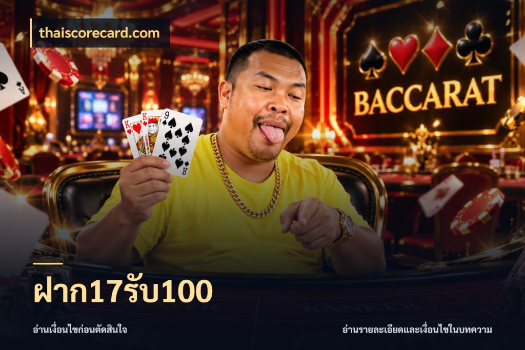 ฝาก17รับ100 thaiscorecard.com จับคู่โบนัสกับสไตล์เกมที่ชอบ