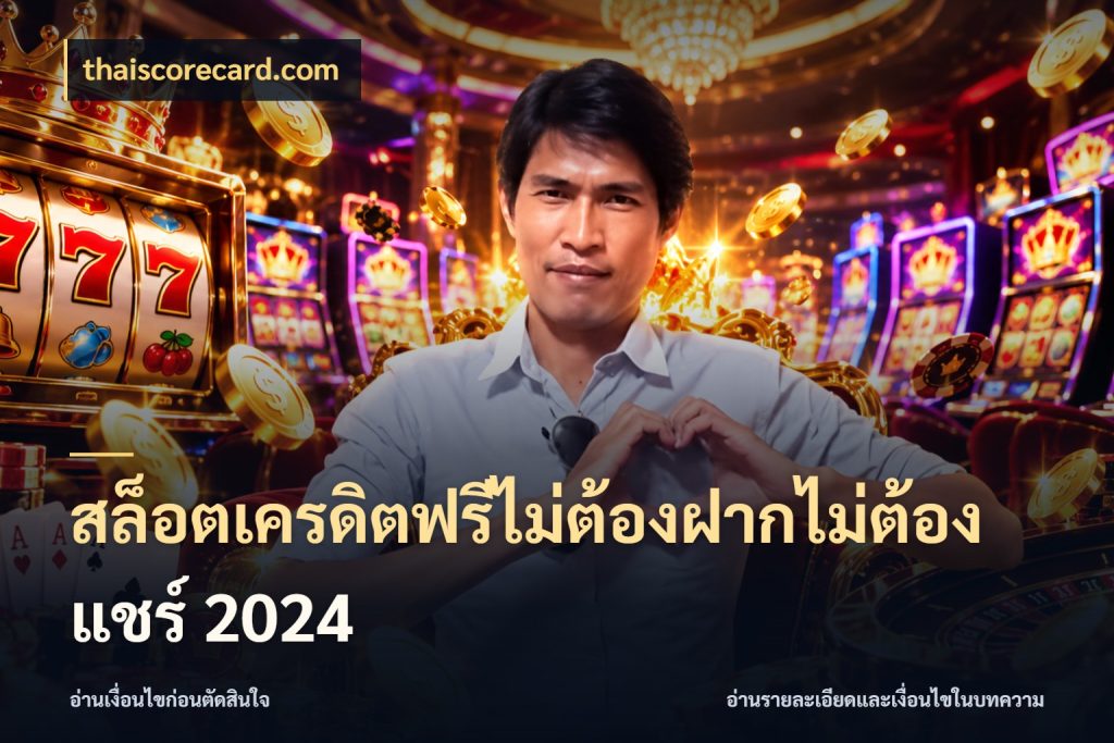 สล็อตเครดิตฟรีไม่ต้องฝากไม่ต้องแชร์ 2024 เลือกสไตล์ความสนุกจากรูปแบบเครดิต ในมุม thaiscorecard.com