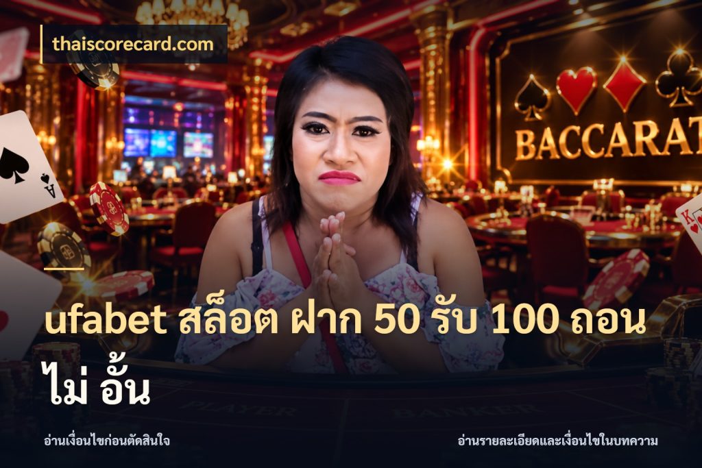 ufabet สล็อต ฝาก 50 รับ 100 ถอน ไม่ อั้น จับประเด็นยอดรับก่อนเลือกความสนุก ในมุม thaiscorecard.com