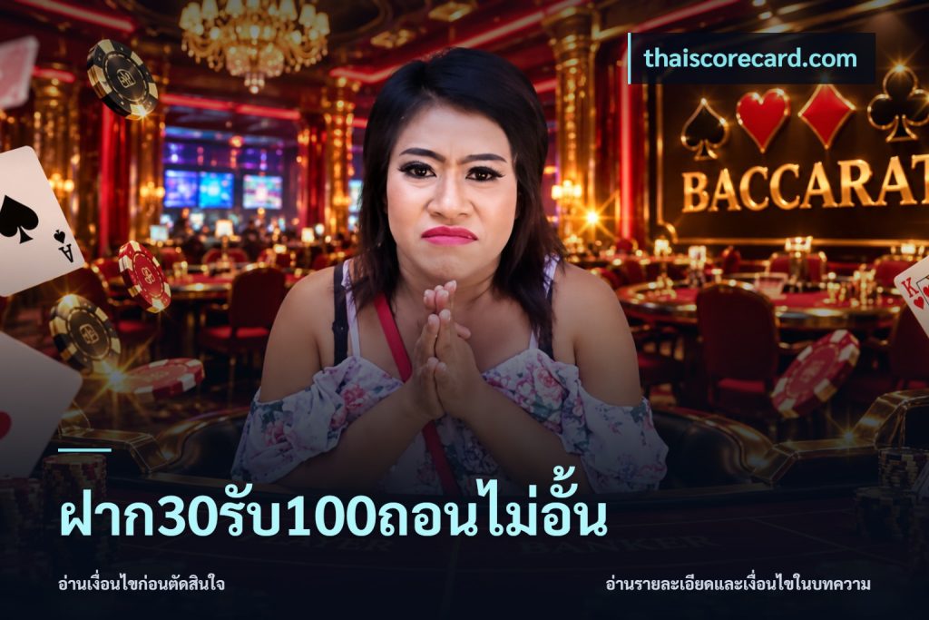 ฝาก30รับ100ถอนไม่อั้น