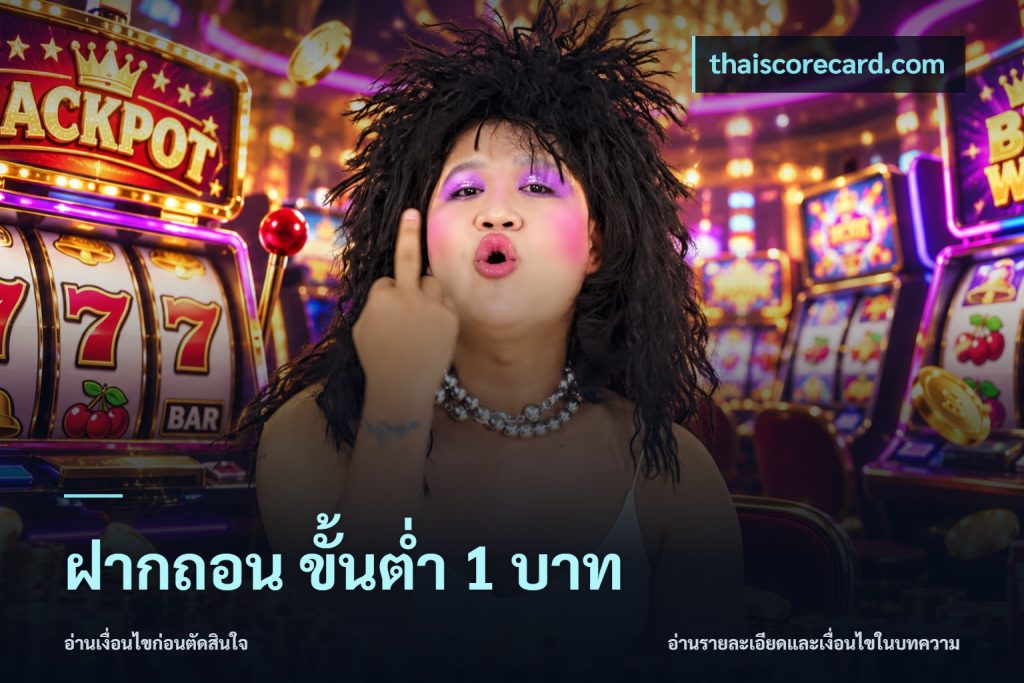 ฝากถอน ขั้นต่ำ 1 บาท