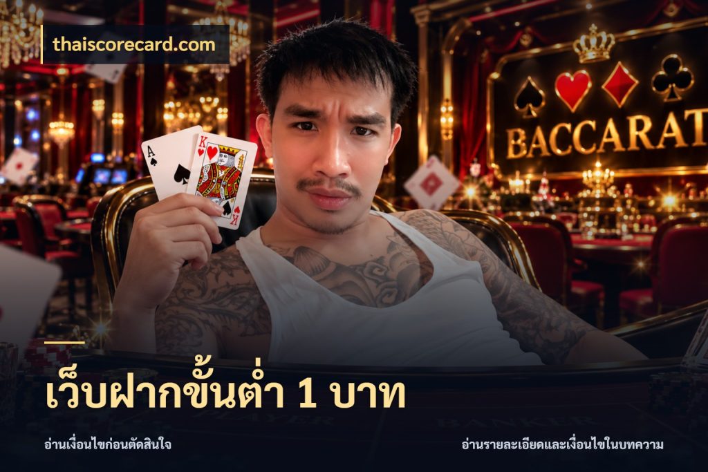 เว็บฝากขั้นต่ำ 1 บาท เงินตั้งต้นกับความสนุกที่คุณกำหนด กับ thaiscorecard.com