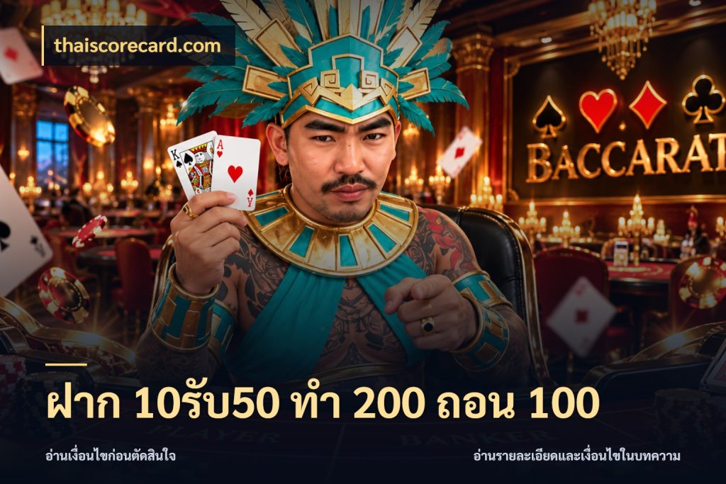 ฝาก 10รับ50 ทํา 200 ถอน 100 thaiscorecard.com สายโบนัสเลือกจังหวะสนุกได้อย่างไร