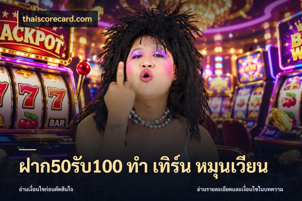 ฝาก50รับ100 ทํา เทิร์น หมุนเวียน ยอดฝากและยอดรับในมุมของคนชอบลุ้น กับ thaiscorecard.com