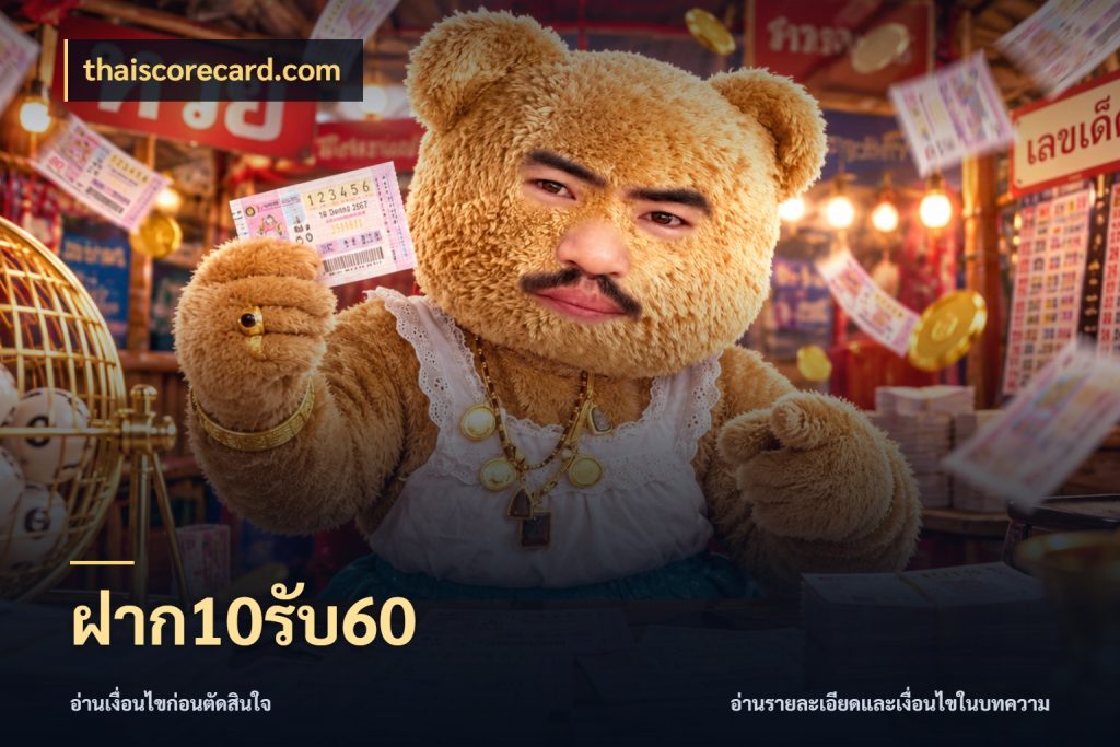ฝาก10รับ60 สนุกกับตัวเลือกโปรในสไตล์ของคุณ กับ thaiscorecard.com