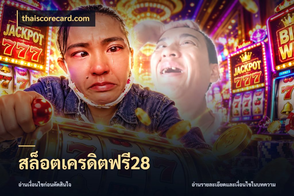 สล็อตเครดิตฟรี28 จับมุมเด่นของเครดิตฟรีให้ตรงใจ ในมุม thaiscorecard.com